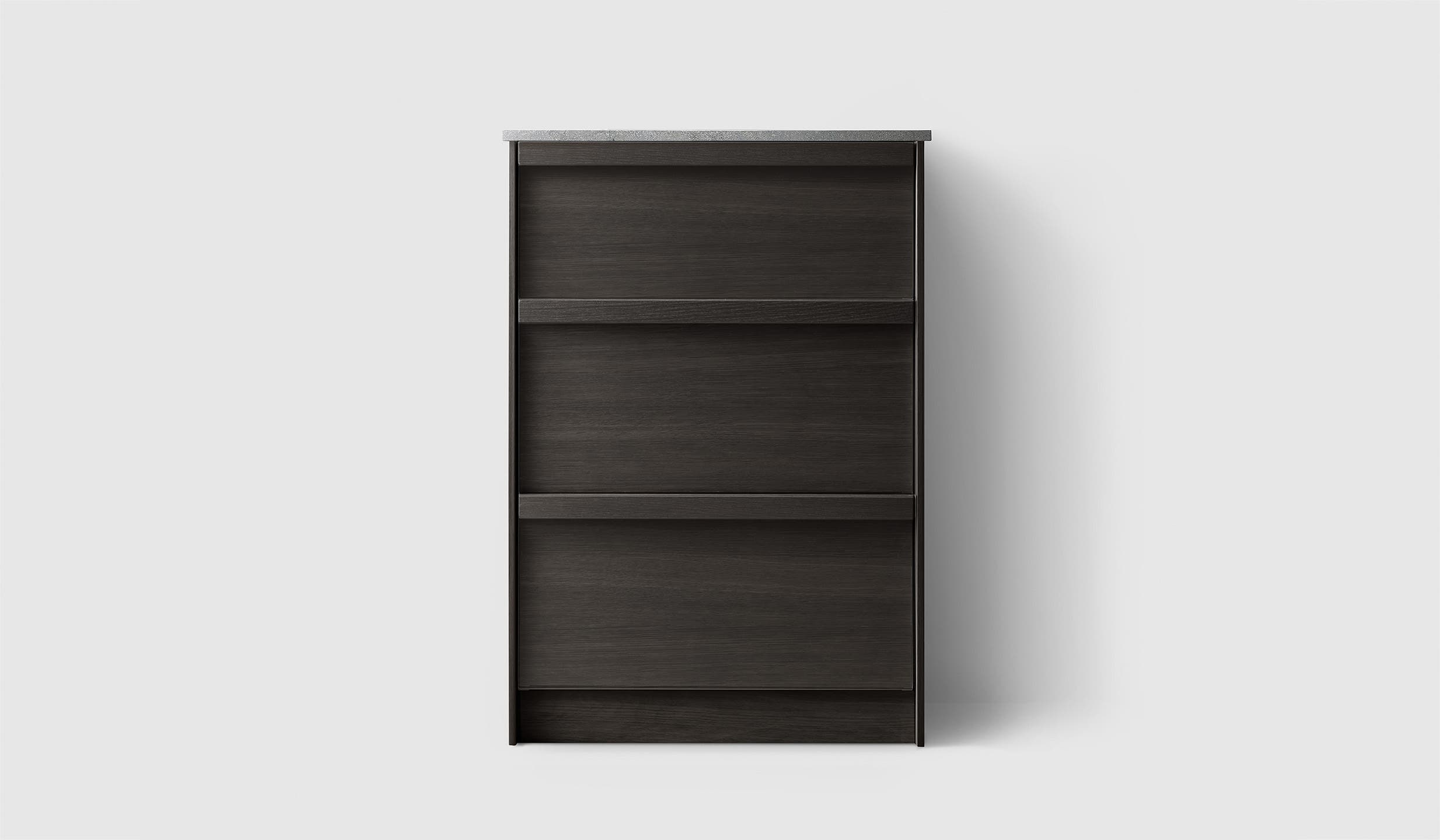 H2/UC60 KOMBI med tvättkorg - Dark Wood