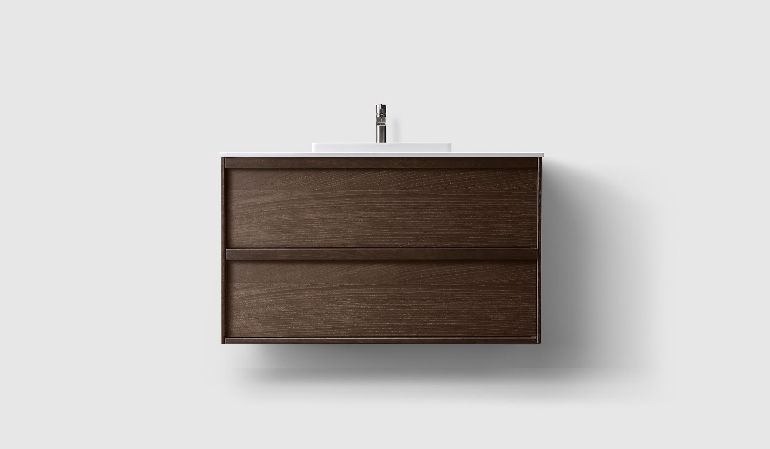 H2/100 - Smoked Oak Wood - White Solid