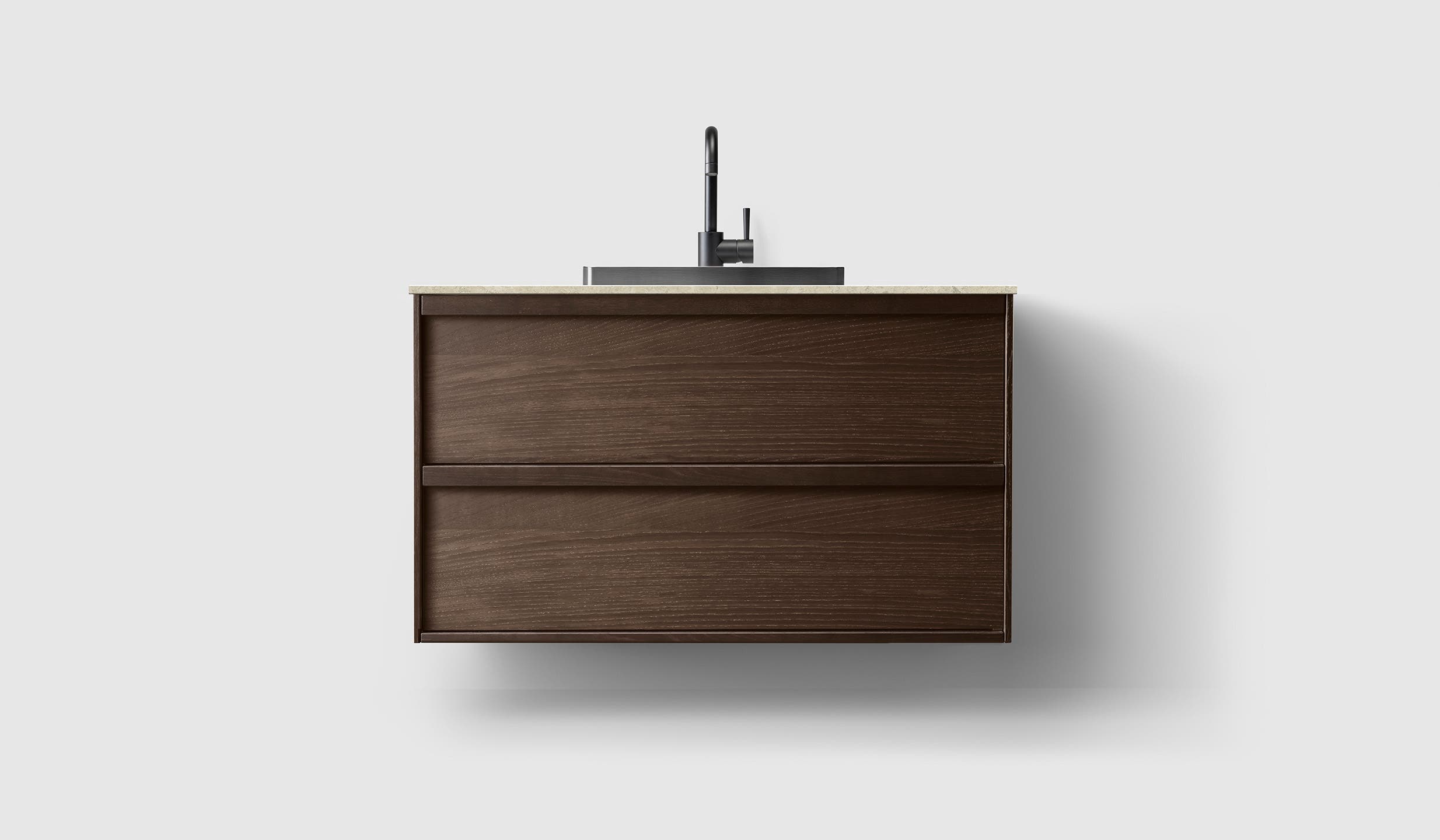 H2/100 - Smoked Oak Wood - NI/Black Chrome