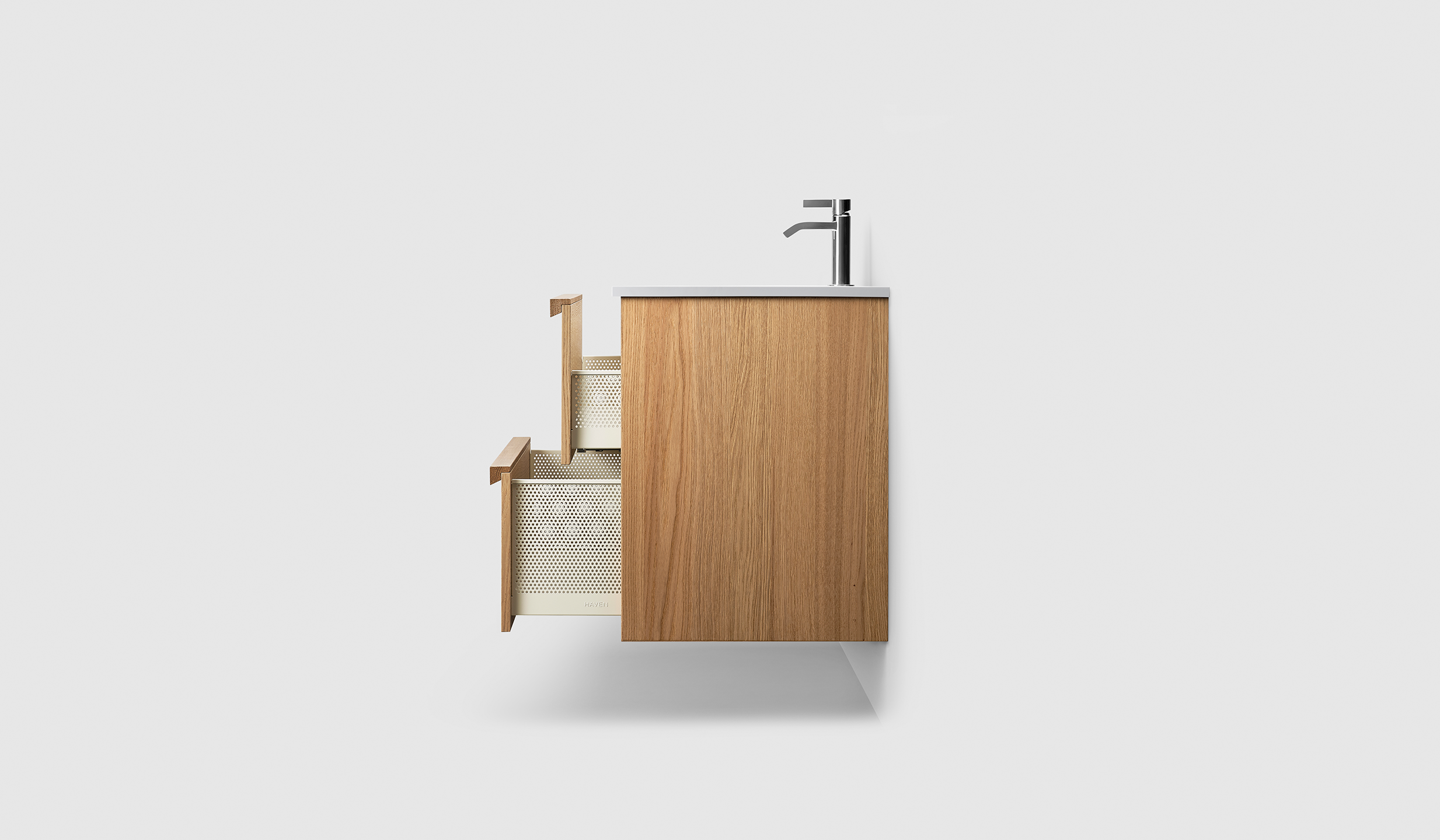 H2/140 - Oak Wood - White Solid IG