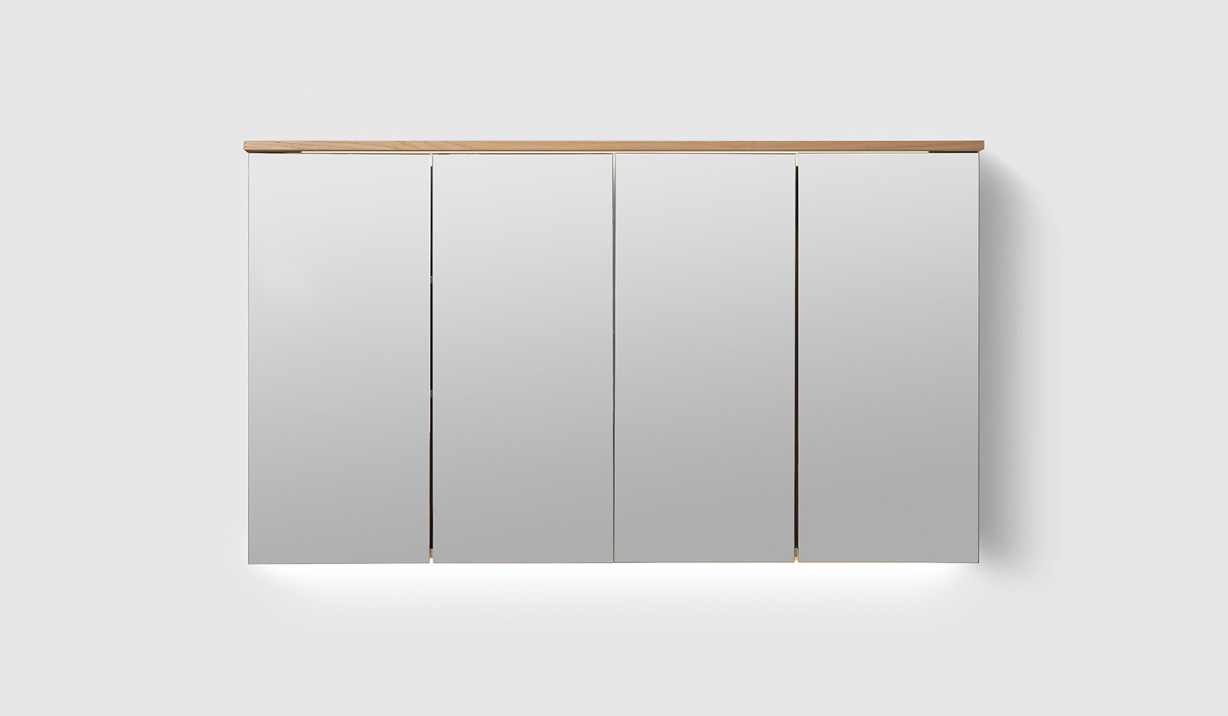 H2/MC120 Oak Wood H2 Mirror Cabinet